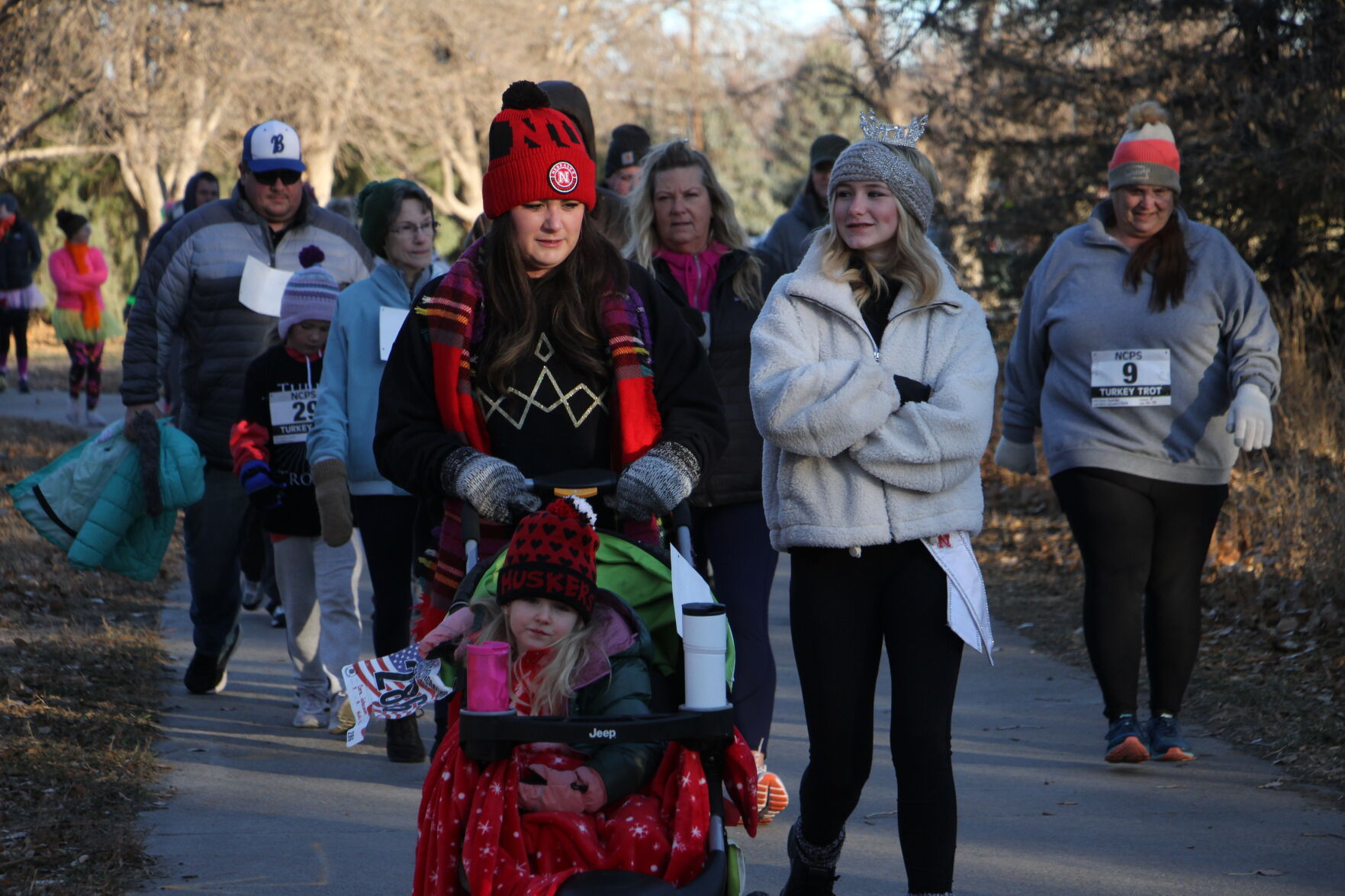 Turkey trotters gobble their way down trail
